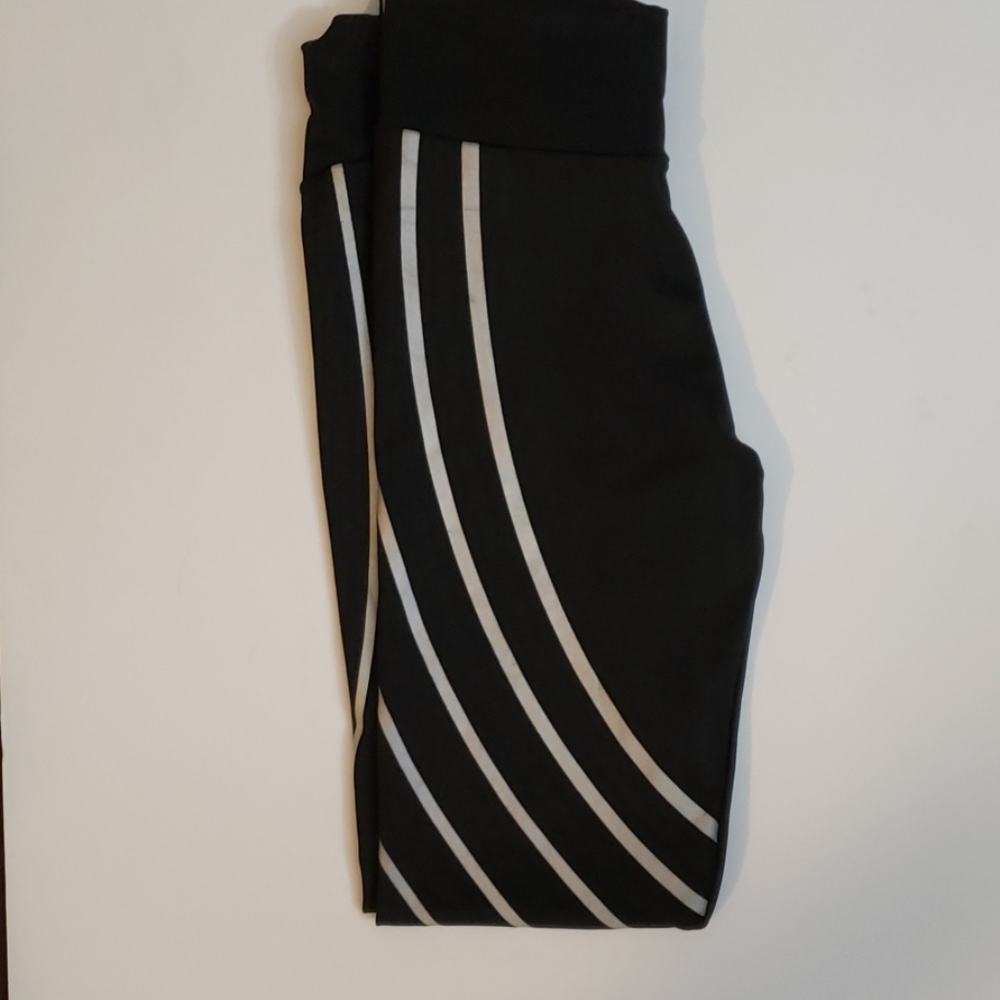 Black leggings w/Reflective stripes - Picture 4 of 6